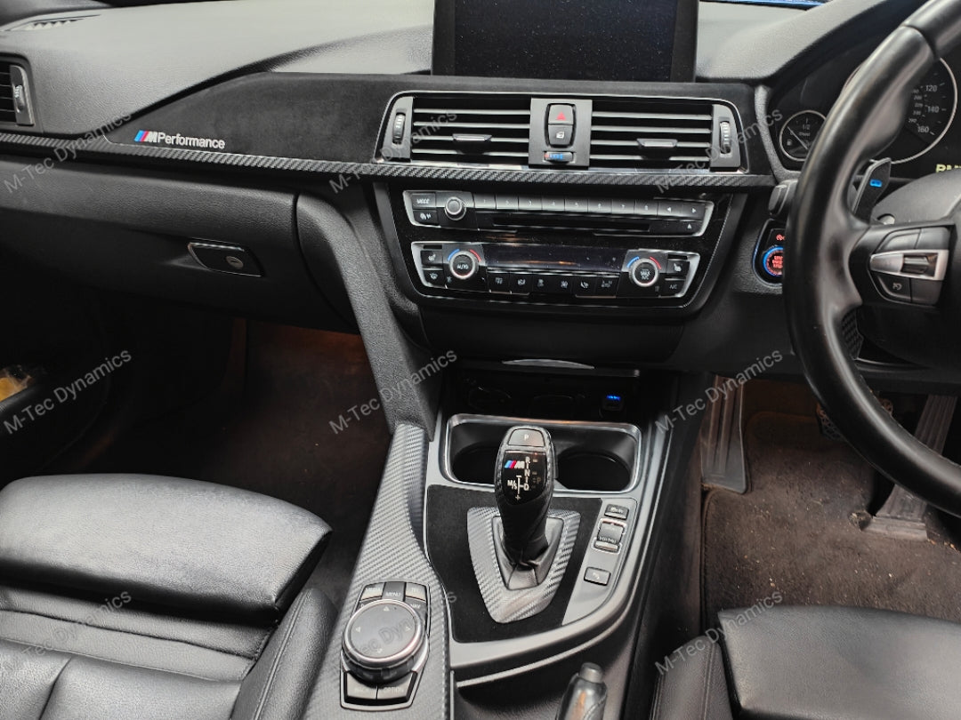 WRAPPING SERVICE - BMW F3X INTERIOR TRIM SET - PERFORMANCE STYLE / 3D MATT CARBON (F30 F31 F32 F33 F36)