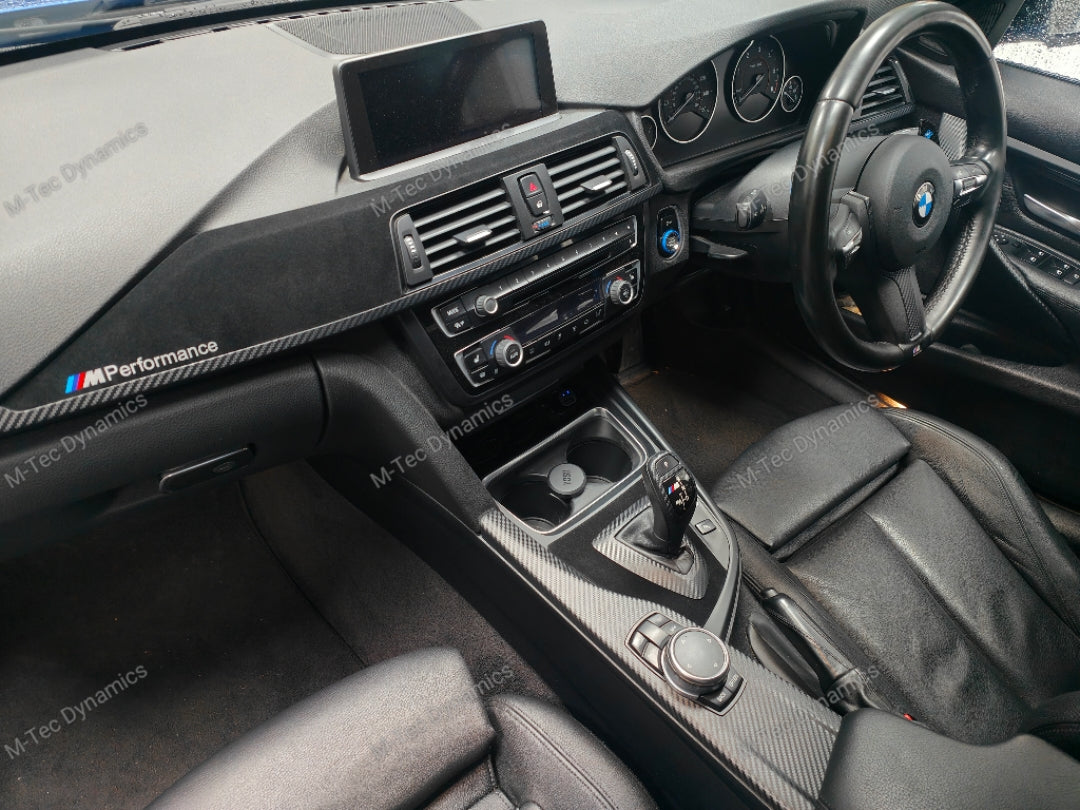 WRAPPING SERVICE - BMW F3X INTERIOR TRIM SET - PERFORMANCE STYLE / 3D MATT CARBON (F30 F31 F32 F33 F36)