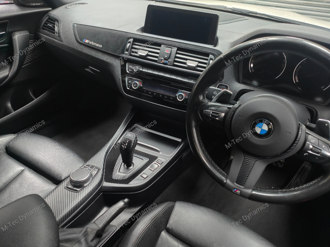 WRAPPING SERVICE - BMW F20 F21 F22 F23 LCI-2 PERFORMANCE STYLE INTERIOR TRIM SET - 3D CARBON