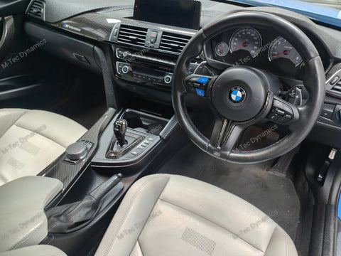 WRAPPING SERVICE - BMW M3 / M4 INTERIOR TRIM SET - HIGH GLOSS CARBON (MTD-HG) - F80 F82