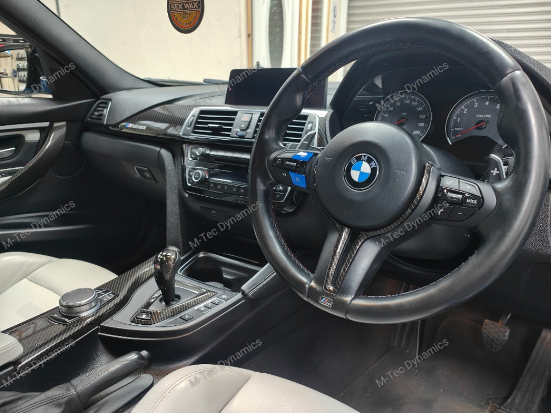 WRAPPING SERVICE - BMW F8X M3 / M4 INTERIOR TRIM SET - HIGH GLOSS CARBON - F80 F82 F83