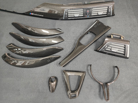 WRAPPING SERVICE - BMW M3 / M4 INTERIOR TRIM SET - HIGH GLOSS CARBON (MTD-HG) - F80 F82