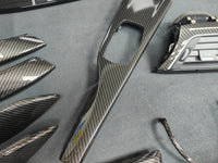 BMW F30 F31 F36 LCI INTERIOR TRIM SET - HIGH GLOSS CARBON / GLOSS BLACK ACCENT