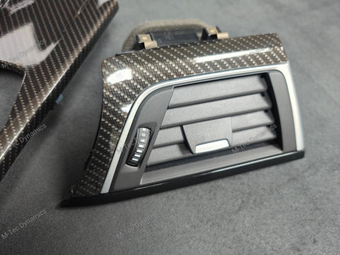 BMW F30 F80 M3 3-SERIES INTERIOR TRIM SET - HIGH GLOSS CARBON / SILVER ACCENT (MTD-HG)