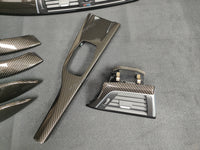 BMW F30 F31 F36 LCI INTERIOR TRIM SET - HIGH GLOSS CARBON / GLOSS BLACK ACCENT