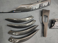 BMW F30 F31 F36 LCI INTERIOR TRIM SET - HIGH GLOSS CARBON / GLOSS BLACK ACCENT