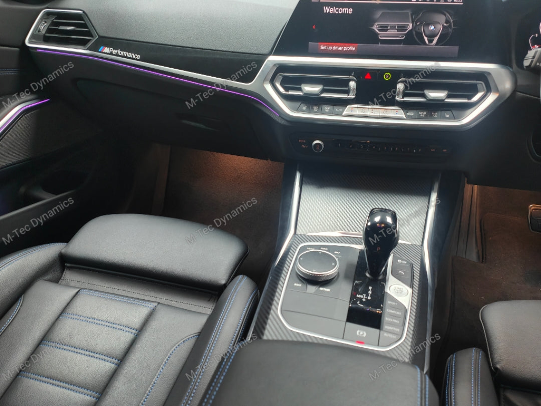 WRAPPING SERVICE - BMW G20 G21 G22 G26 GC INTERIOR TRIM SET - PERFORMANCE 3D CARBON / ALCANTARA