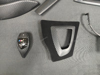 WRAPPING SERVICE - BMW F3X INTERIOR TRIM SET - 3D CARBON / ALCANTARA / SILVER ACCENT - (F30 F31 F32 F33 F36)