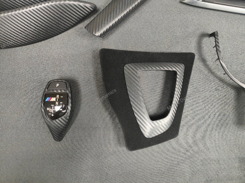 WRAPPING SERVICE - BMW F3X F8X CUSTOM INTERIOR TRIM SET - ALCANTARA / SILVER / 4D CARBON