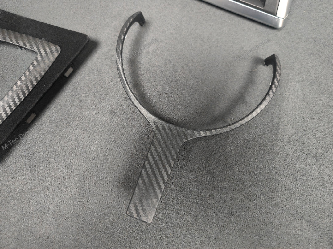 WRAPPING SERVICE - BMW F3X INTERIOR TRIM SET - 3D CARBON / ALCANTARA / SILVER ACCENT - (F30 F31 F32 F33 F36)