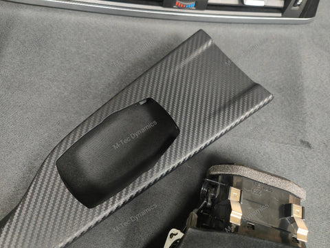 WRAPPING SERVICE - BMW F3X F8X CUSTOM INTERIOR TRIM SET - ALCANTARA / SILVER / 4D CARBON