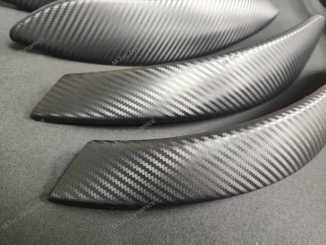 WRAPPING SERVICE - BMW F3X INTERIOR TRIM SET - 3D CARBON / ALCANTARA / SILVER ACCENT - (F30 F31 F32 F33 F36)