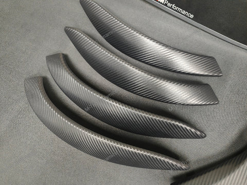 WRAPPING SERVICE - BMW F3X F8X CUSTOM INTERIOR TRIM SET - ALCANTARA / SILVER / 4D CARBON