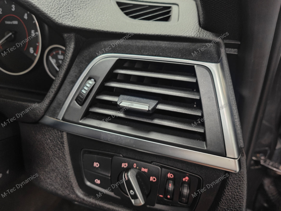 WRAPPING SERVICE - BMW F3X INTERIOR TRIM SET - 3D CARBON / ALCANTARA / SILVER ACCENT - (F30 F31 F32 F33 F36)
