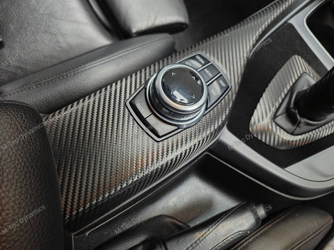 BMW F20 F21 F22 F23 LCI-2 PERFORMANCE STYLE INTERIOR TRIM SET - DEEP TEXTURED GLOSSY CARBON (MTD-TEX) - WRAPPING SERVICE