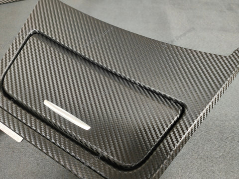 BMW E81 E82 INTERIOR TRIM SET - DEEP TEXTURED GLOSSY BLACK CARBON (MTD-TEX)