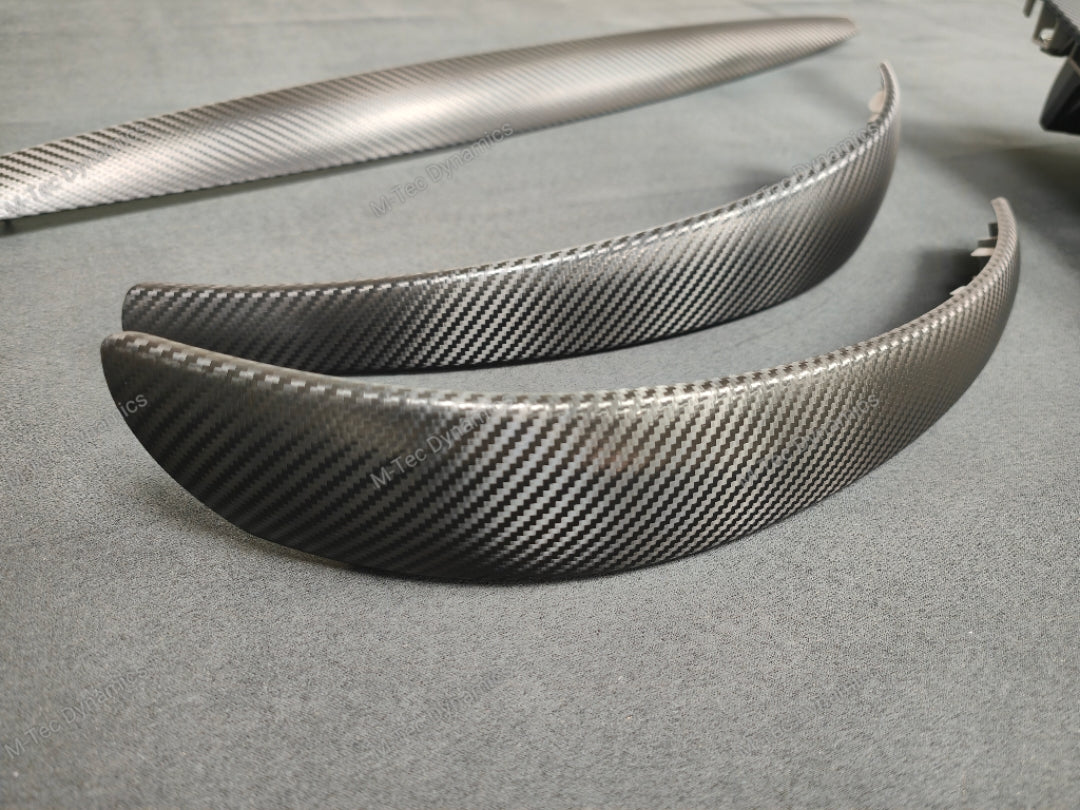 BMW E81 E82 INTERIOR TRIM SET - DEEP TEXTURED GLOSSY BLACK CARBON (MTD-TEX)