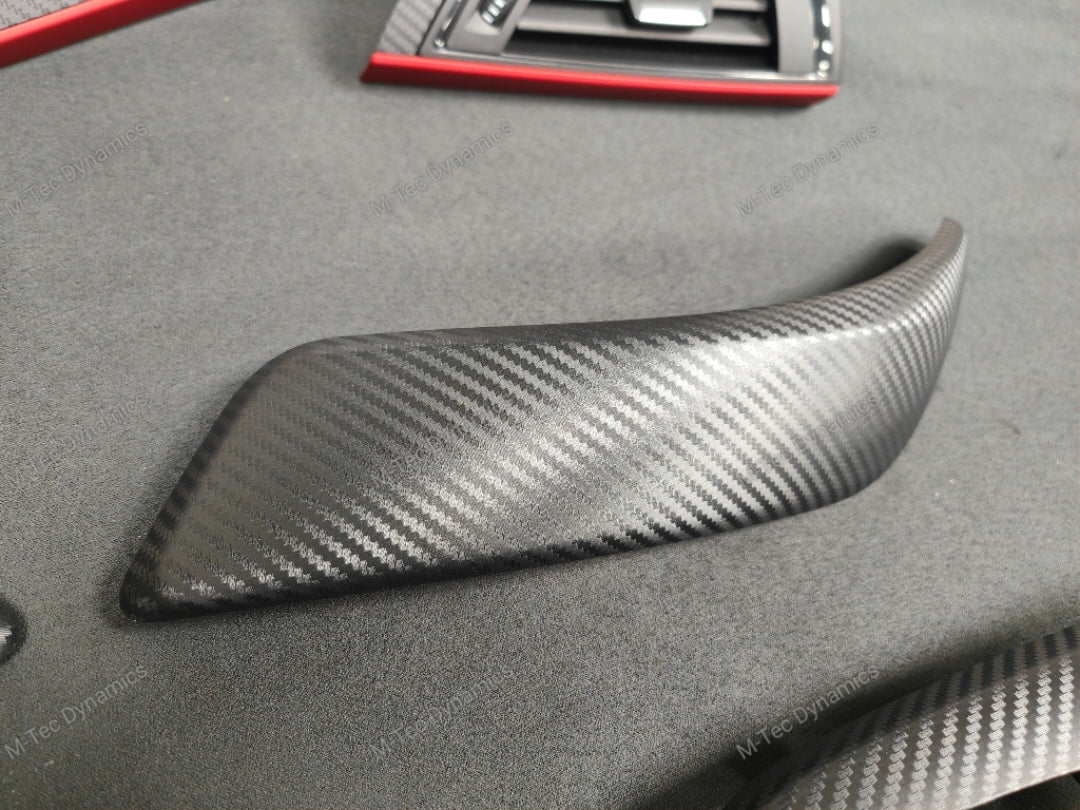 BMW F21 F22 INTERIOR TRIM SET - 3D CARBON / OEM RED ACCENT