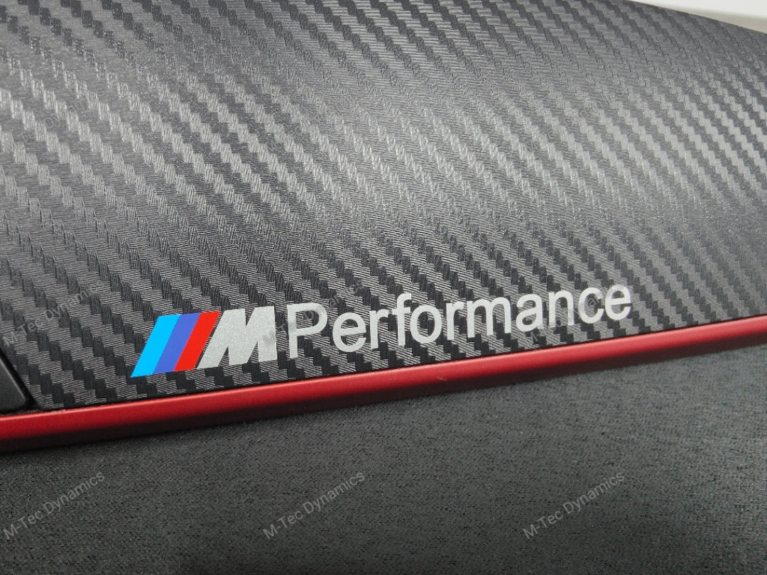BMW F21 F22 INTERIOR TRIM SET - 3D CARBON / OEM RED ACCENT