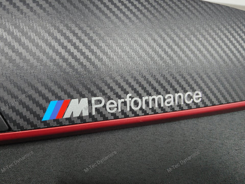BMW F21 F22 INTERIOR TRIM SET - 3D CARBON / OEM RED ACCENT (#26)