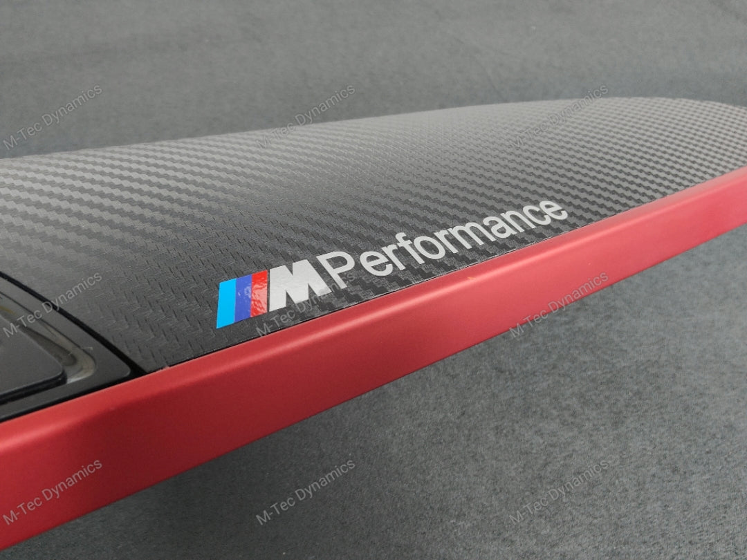 BMW F21 F22 INTERIOR TRIM SET - 3D CARBON / OEM RED ACCENT