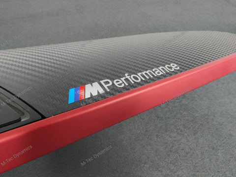 BMW F21 F22 INTERIOR TRIM SET - 3D CARBON / OEM RED ACCENT (#26)