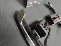 BMW F-SERIES MAGNETIC PADDLE SHIFTERS BILLET ALUMINIUM PDK STYLE - GLOSS BLACK - RED