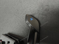 BMW F-SERIES MAGNETIC PADDLE SHIFTERS BILLET ALUMINIUM PDK STYLE - GLOSS BLACK - BLUE