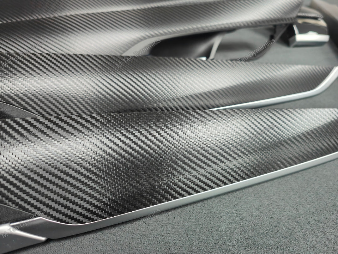 BMW X5 F15 INTERIOR TRIM SET - DEEP TEXTURED GLOSSY BLACK CARBON (MTD-TEX)