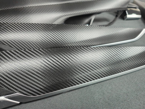 BMW X5 F15 INTERIOR TRIM SET - DEEP TEXTURED GLOSSY BLACK CARBON (MTD-TEX)