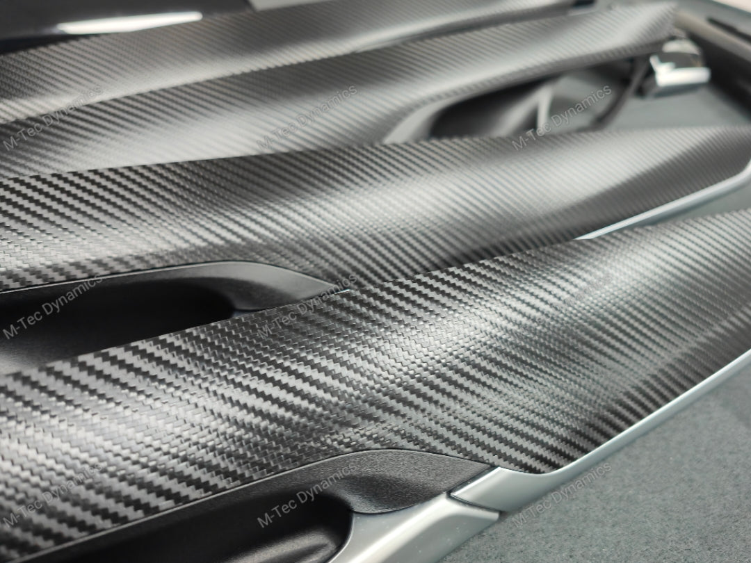 BMW X5 F15 INTERIOR TRIM SET - DEEP TEXTURED GLOSSY BLACK CARBON (MTD-TEX)