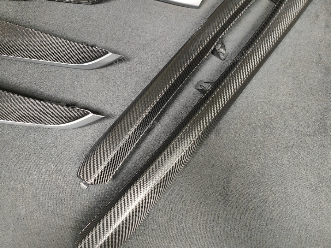 BMW X5 F15 INTERIOR TRIM SET - DEEP TEXTURED GLOSSY BLACK CARBON (MTD-TEX)