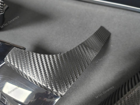 BMW X5 F15 INTERIOR TRIM SET - DEEP TEXTURED GLOSSY BLACK CARBON (MTD-TEX)
