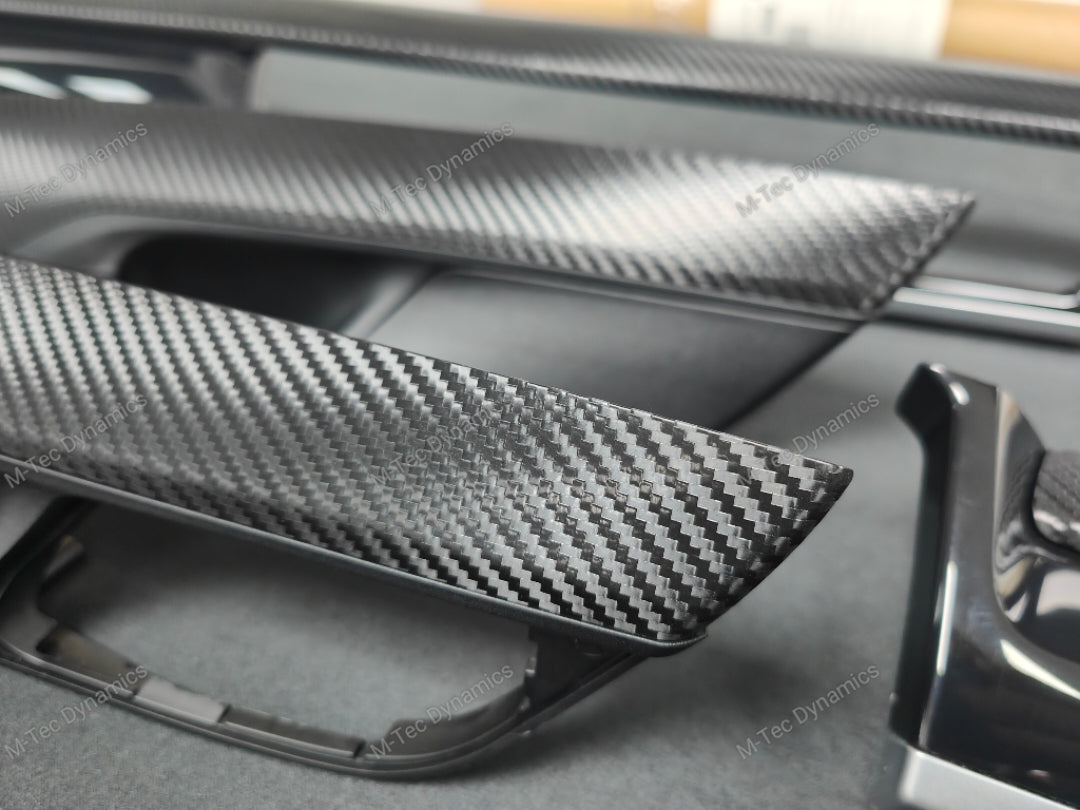 BMW X5 F15 INTERIOR TRIM SET - DEEP TEXTURED GLOSSY BLACK CARBON (MTD-TEX)