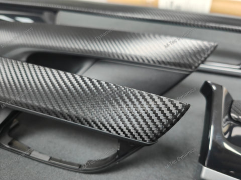 BMW X5 F15 INTERIOR TRIM SET - DEEP TEXTURED GLOSSY BLACK CARBON (MTD-TEX)