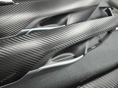 BMW X5 F15 INTERIOR TRIM SET - DEEP TEXTURED GLOSSY BLACK CARBON (MTD-TEX)