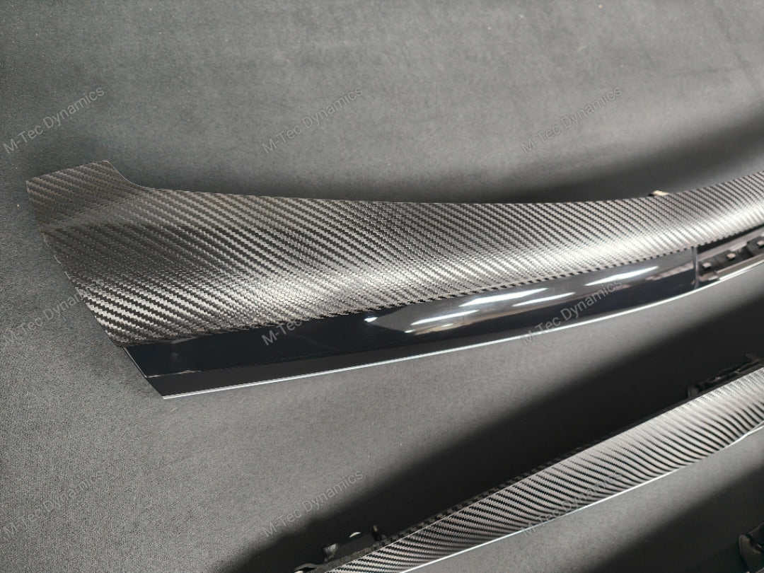 BMW X5 F15 INTERIOR TRIM SET - DEEP TEXTURED GLOSSY BLACK CARBON (MTD-TEX)