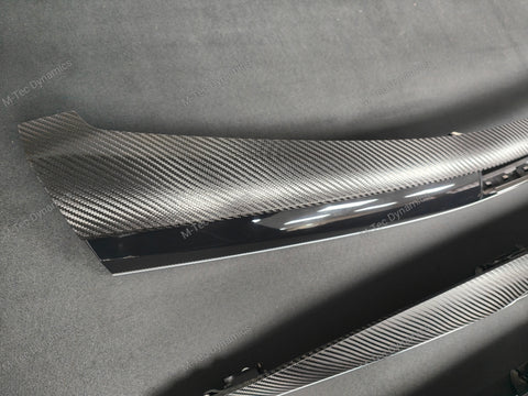 BMW X5 F15 INTERIOR TRIM SET - DEEP TEXTURED GLOSSY BLACK CARBON (MTD-TEX)