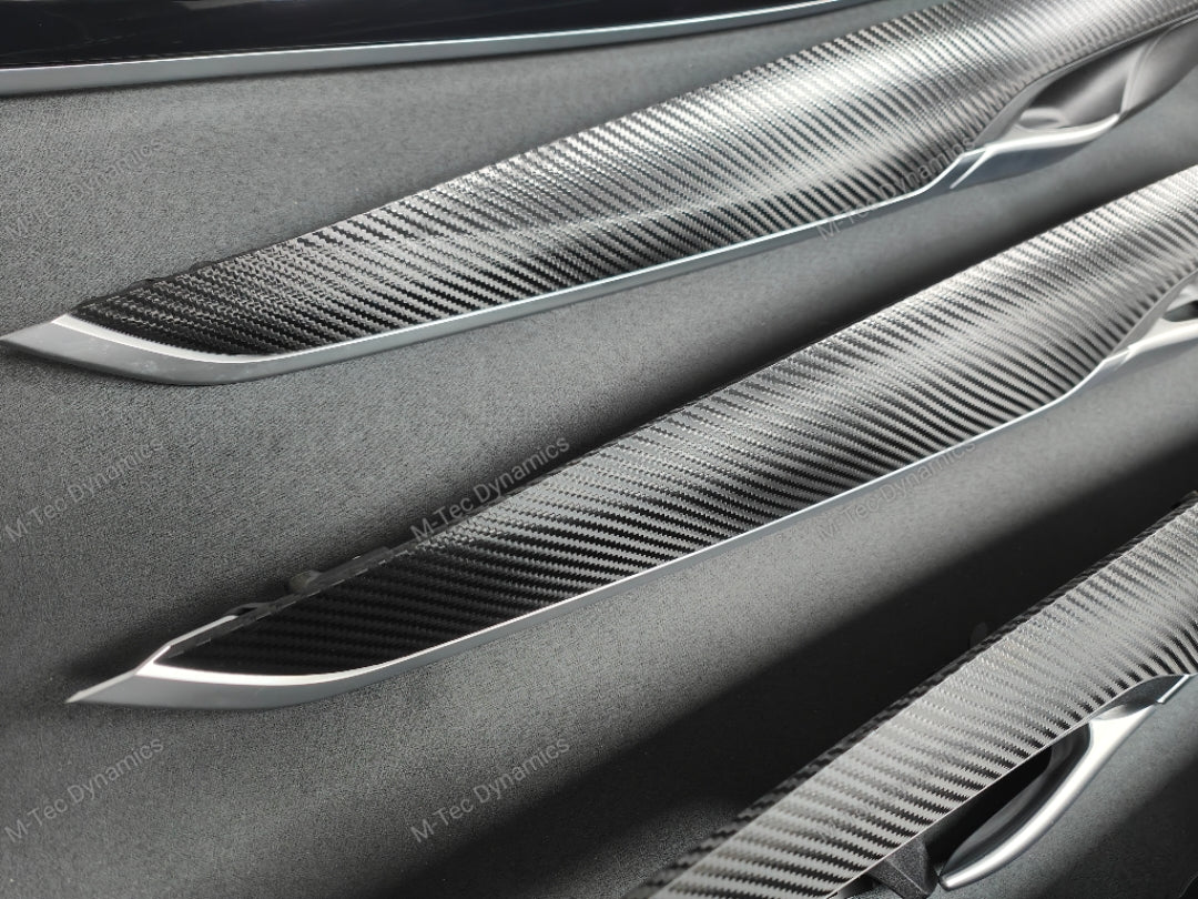 BMW X5 F15 INTERIOR TRIM SET - DEEP TEXTURED GLOSSY BLACK CARBON (MTD-TEX)