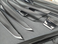 BMW X5 F15 INTERIOR TRIM SET - DEEP TEXTURED GLOSSY BLACK CARBON (MTD-TEX)