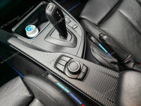 WRAPPING SERVICE - BMW F3X INTERIOR TRIM SET - 3D CARBON / BLUE ACCENT (F30 F31 F32 F33 F36)