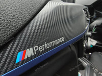 WRAPPING SERVICE - BMW F3X INTERIOR TRIM SET - 3D CARBON / BLUE ACCENT (F30 F31 F32 F33 F36)