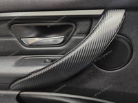 WRAPPING SERVICE - BMW F3X INTERIOR TRIM SET - 3D CARBON / BLUE ACCENT (F30 F31 F32 F33 F36)