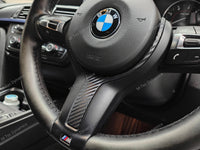 WRAPPING SERVICE - BMW F3X INTERIOR TRIM SET - 3D CARBON / BLUE ACCENT (F30 F31 F32 F33 F36)