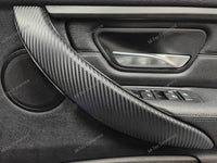 WRAPPING SERVICE - BMW F3X INTERIOR TRIM SET - 3D CARBON / BLUE ACCENT (F30 F31 F32 F33 F36)