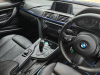 WRAPPING SERVICE - BMW F3X INTERIOR TRIM SET - 3D CARBON / BLUE ACCENT (F30 F31 F32 F33 F36)