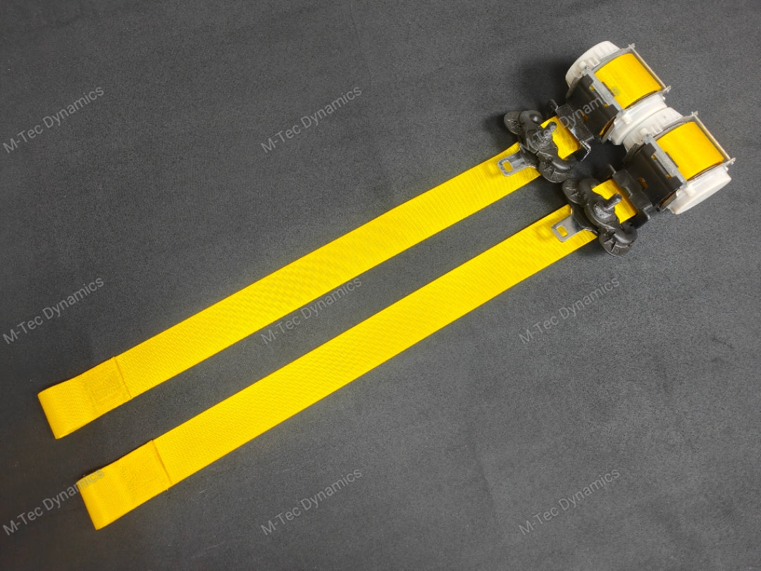 BMW YELLOW SEAT BELT WEBBING - SPEED YELLOW