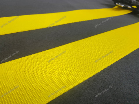 BMW YELLOW SEAT BELT WEBBING - SPEED YELLOW
