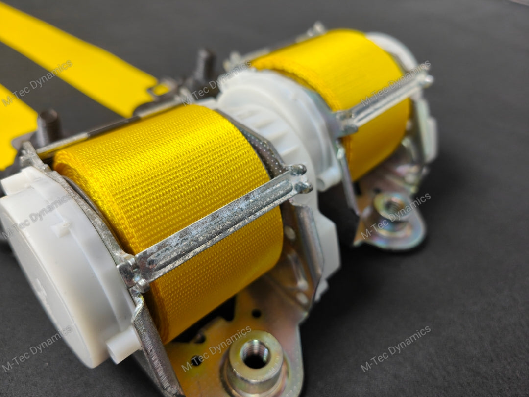BMW YELLOW SEAT BELT WEBBING - SPEED YELLOW