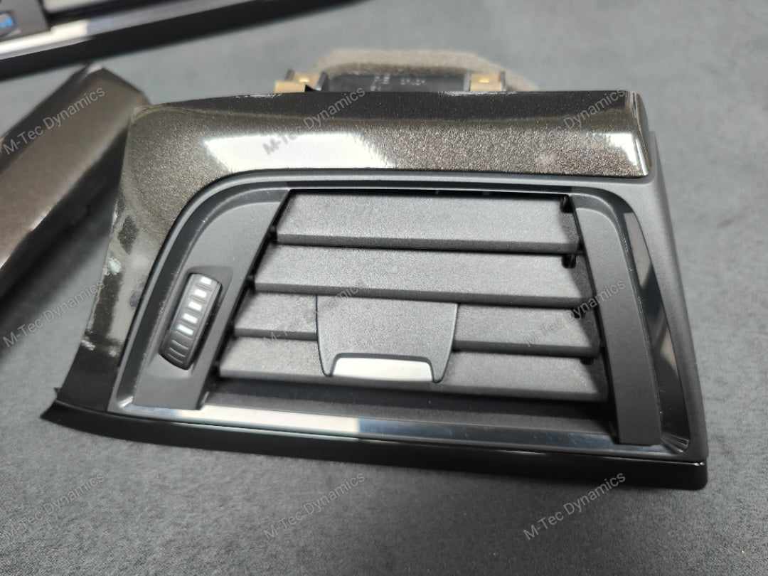 BMW F33 CONVERTIBLE INTERIOR TRIM SET - METALLIC BLACK / BLACK ACCENT